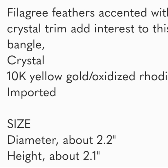 NWOT ALEXIS.BITTAR GOLD CUFF 10k GOLD rhodium plated NWOT - Picture 3 of 13